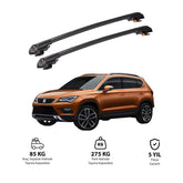 SEAT ATECA 2016 et modèles ultérieurs TRX1 Thunder Carrier Barres transversales pour galerie de toit de voiture, 2 barres